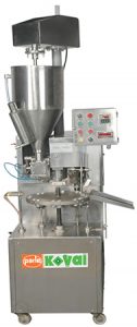 PK 30 AL – SH / DH semi-automatic tube filler for pharmaceutical, cosmetic, chemical and food products. is a very cost effective filler providing many features. The design of the machine is ergonomic, easy to handle and easy to maintain for operators. It is a fixed speed tube filling and sealing machine. It is semi-automatic tube filler for pharmaceutical, cosmetic, chemical and food products. It is one of our most popular machines. It has an output of 35 and 70 tubes/minute for aluminum tubes.